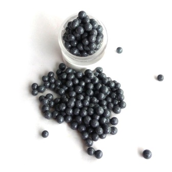 Soft Pearly Black Color Beads