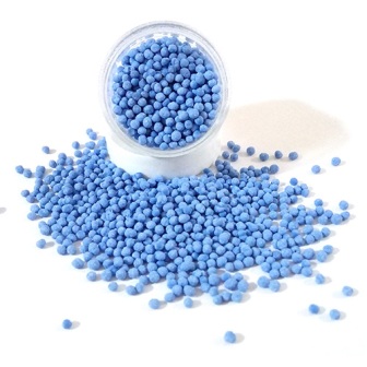 Pearly Blue Cellulose Beads