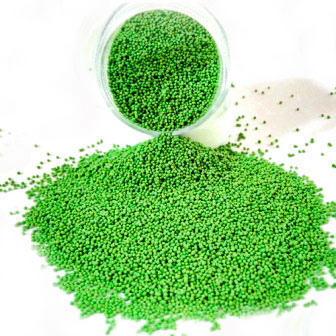 Green Cellulose Beads with Vitamin C