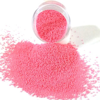 Pink Cellulose Beads with Vitamin E