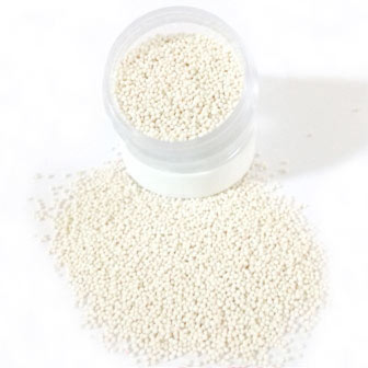White Cellulose Beads with Vitamin C