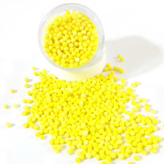 Yellow Cellulose Beads with Mint Oil